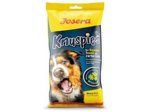 Premios Josera Knuspies con pato tierno, snack para perros