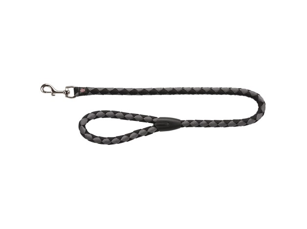 Correa trixie Cavo nylon negro y grafito para perros