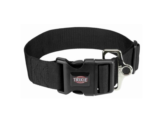 Collar trixie para perros nylon Premium negro extra ancho