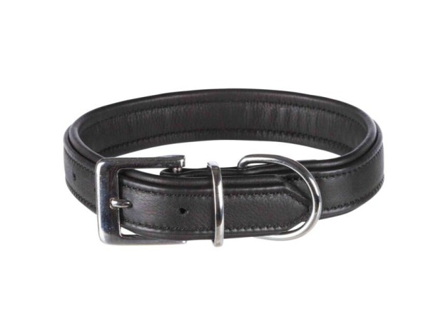 Collar Trixie Active Confort de piel negra para perros