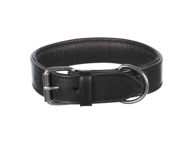 Collar extra ancho de piel Trixie Active Negro para perros Trixie - 1