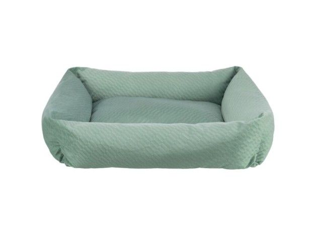 Cama rectangular Trixie Alena Soft Edition color salvia para perros