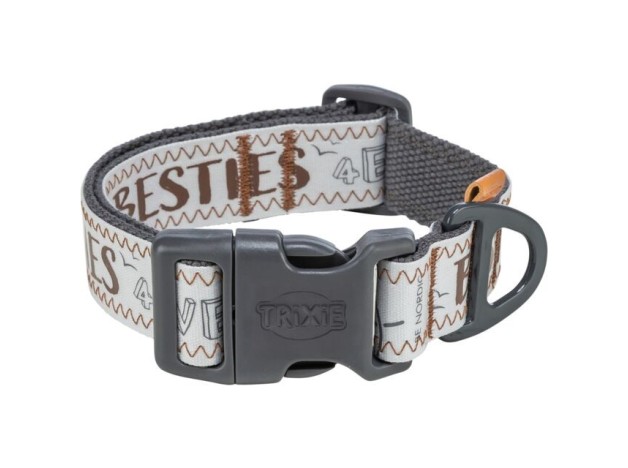 Collar extra ancho Trixie Be Nordic gris para perros