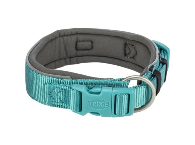 Collar Trixie Premium extra ancho color aqua