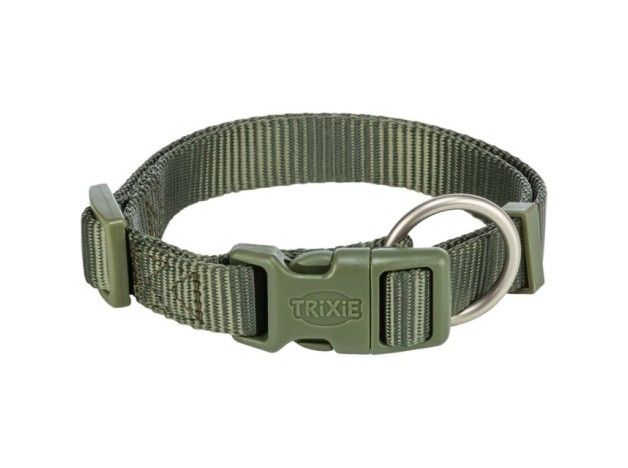 Collar Trixie para perros nylon Premium verde oliva