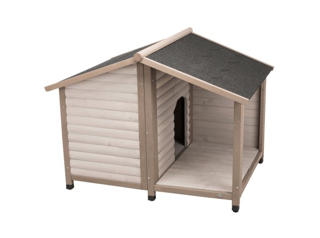 Caseta de madera, Trixie Lodge gris, para perros  - 1