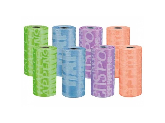 70 rollos de bolsas recoge cacas Trixie de colores variados Trixie - 1