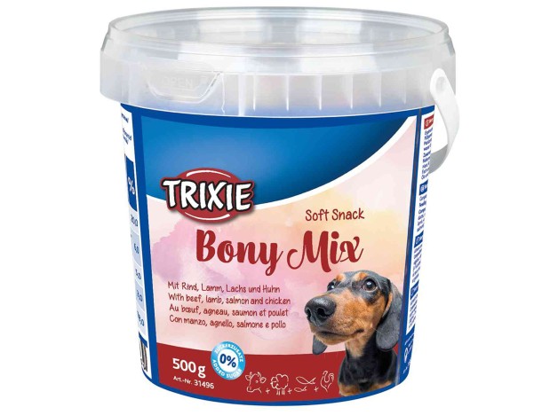 Premios para perro, Snacks Trixie Soft Bony Mix, snack semi huedos para perros